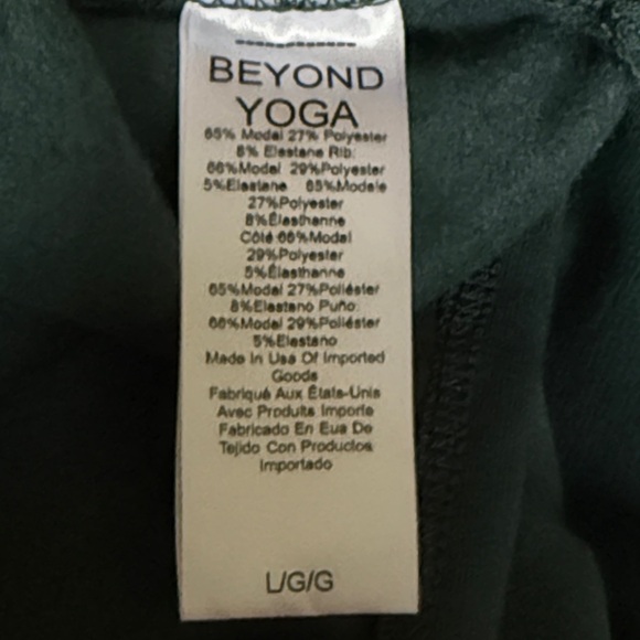 Beyond Yoga Off Duty Pullover in Medium Green NWT Sz Lg. Bloomingdale’s Ret $108 - Picture 9 of 11